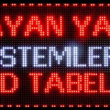 Kayan Yazi Led tabela