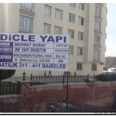 İNŞAAT TABELA İMALATINDAN KARELER