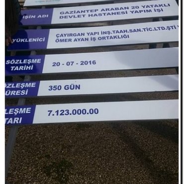 İNŞAAT TABELA İMALATINDAN KARELER