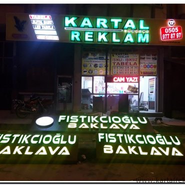 PLEKSİ KUTU HARFLİ TABELA 