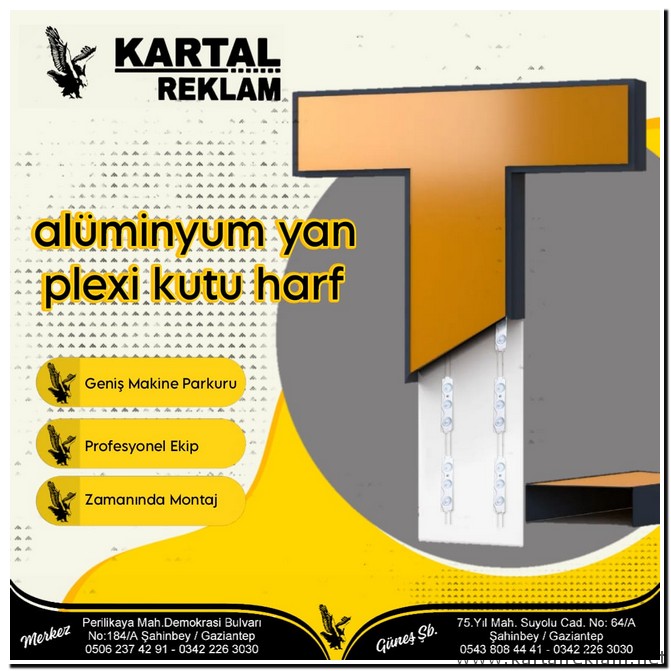 KUTU HARF  İMALATI
